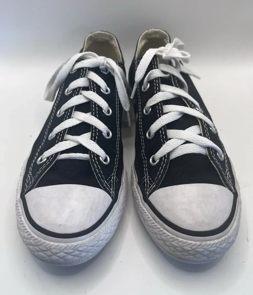 Converse Chuck Taylor All Star Black/White Lace-Up Low Top Textile Sneaker 3